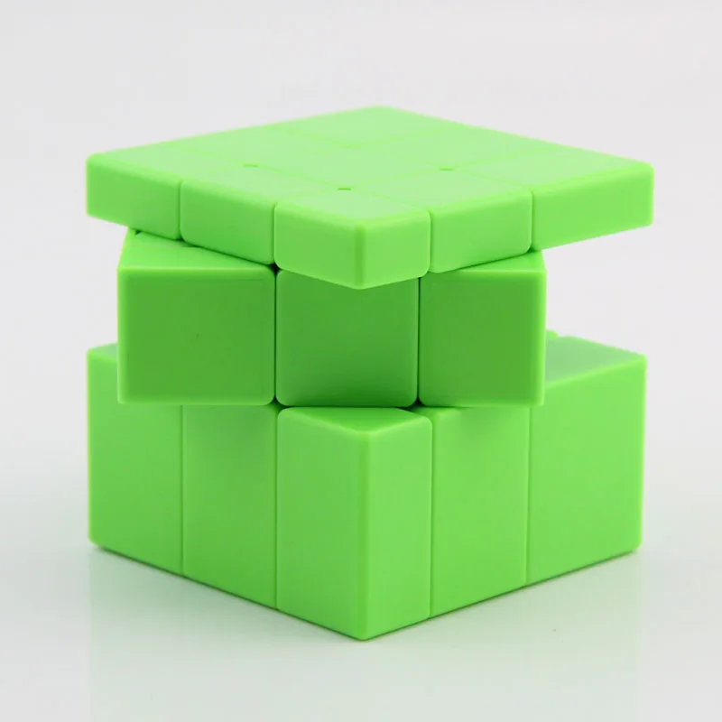 Высокое качество QiYi MoFangGe 3x3x3 зеркальный волшебный куб головоломка скорость Рождественский подарок идеи детские игрушки для детей - Цвет: Green