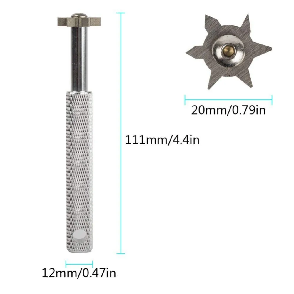 Гольф-заточка для клюшки с 6 головками очиститель идеальный инструмент для повторной обработки канавок для очистки крепкий клиновидный