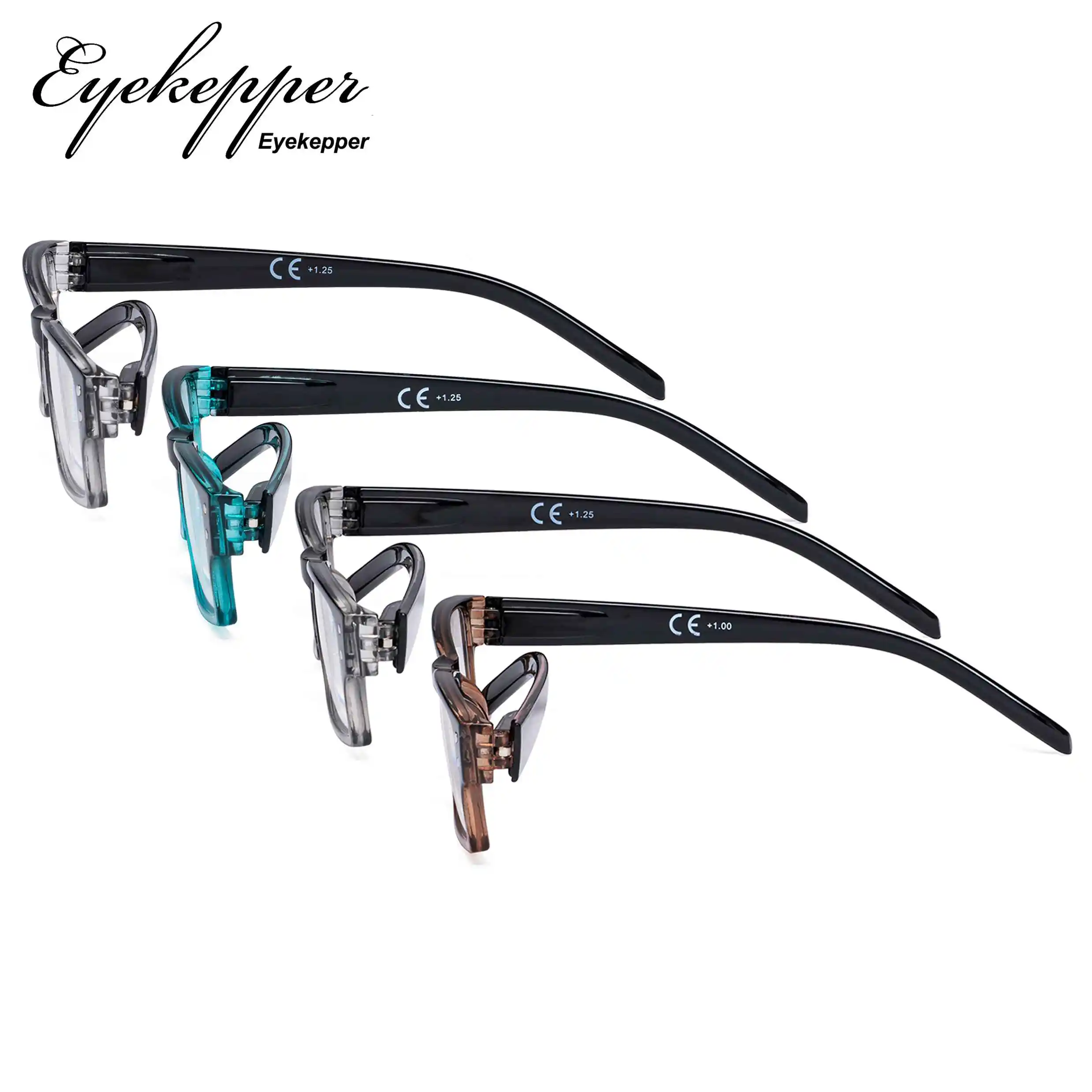 R012B Eyekepper очки для чтения, 4 упаковки, модные весенние шарнирные очки для чтения, отличное качество, женские очки для чтения