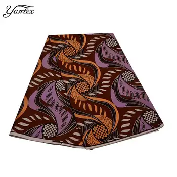

YANTEX Hot Sale Ankara African Wax Prints Fabric 6 Yards Polyester High Quality Veritable Wax African Ankara Fabrics For Sewing
