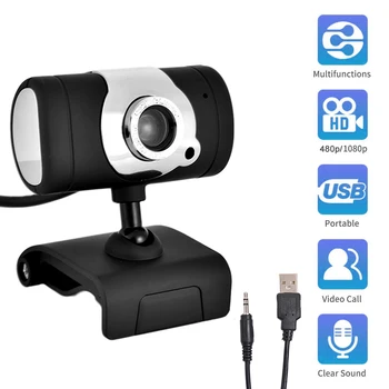 

USB Full HD 1080P Webcam Conference Cam HD Video Webcam Clip-on Camera With Microphone for Laptop Desktop Computer Web cam