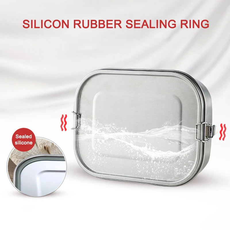 

Stainless Steel Lunch Box 3/2/1 Compartment Metal Bento Lunch Box Container PAK55