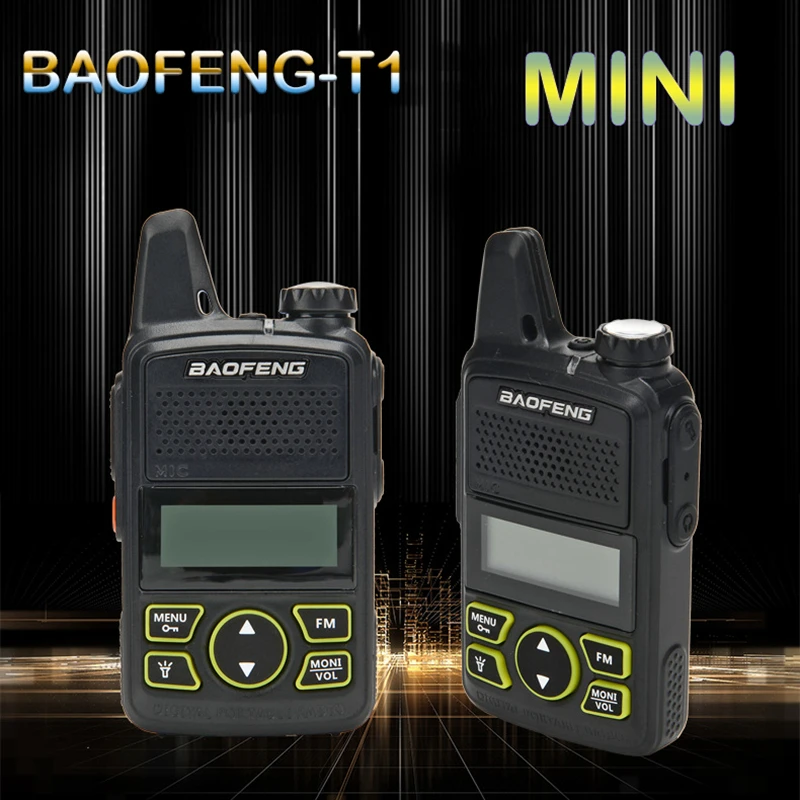 (2 шт.) 2020 новая Baofeng BF T1 мини рация UHF портативная двухсторонняя радио FM функция Ham