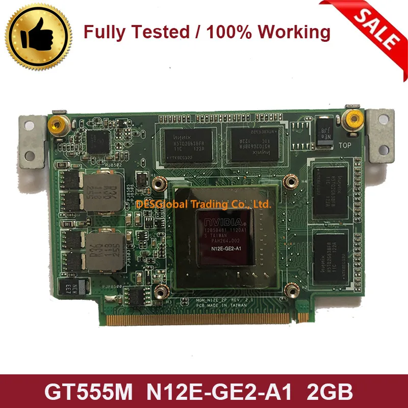 Для ASUS N75S N75SF N55SF N75SL N55SL GeForce GT 555M GT555M N12E-GE2-A1 VGA Видеокарта 2 Гб, может использоваться как ноутбук Тесты