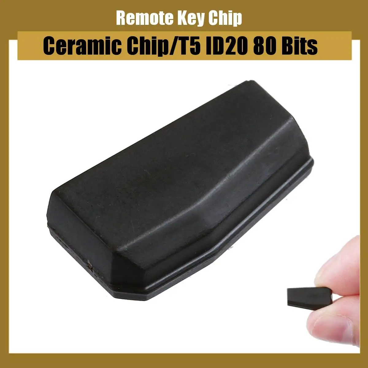 

T5-20 Immobilizer Transponder Chip Blank Car Key Ceramic T5 Chip ID20 80 Bits
