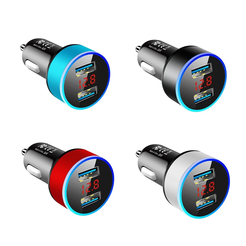 Универсальное зарядное устройство 3.1A со светодиодным дисплеем USB для телефона