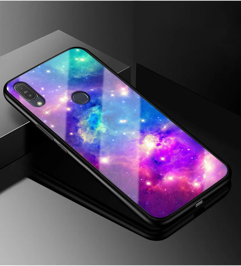12 Для Asus Zenfone Max Pro M1 ZB601KL Чехол Жесткий PC стеклянный чехол для телефона черный ТПУ бампер чехол для Asus Zenfone Max Pro M1 ZB602KL - Цвет: 12