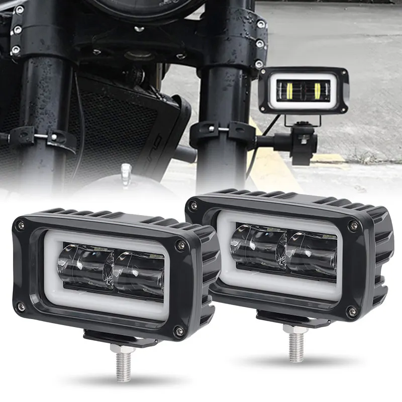 4 Polegada conduziu a luz do trabalho 8d lente quadrada trabalhando luzes de condução para o carro auto motocicleta utv caminhões 4x4 fora da estrada trator lâmpada trabalho