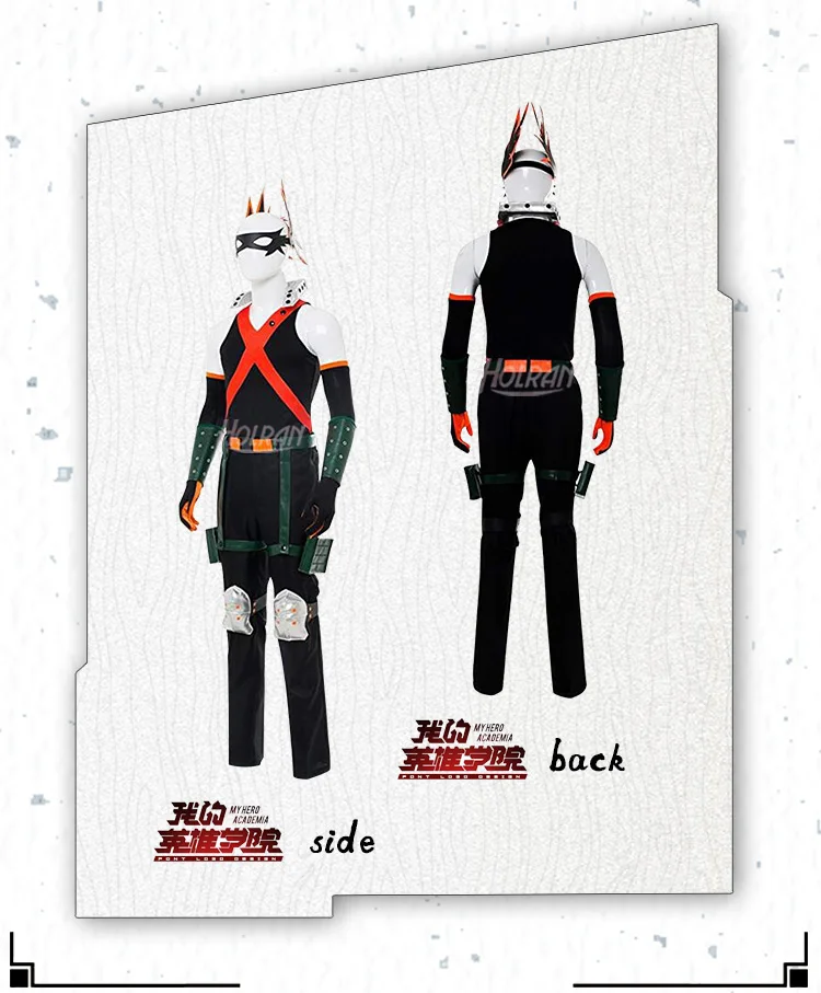 Boku No Hero My Hero Academy Katsuki Bakugou боевой Костюм Униформа костюм на заказ