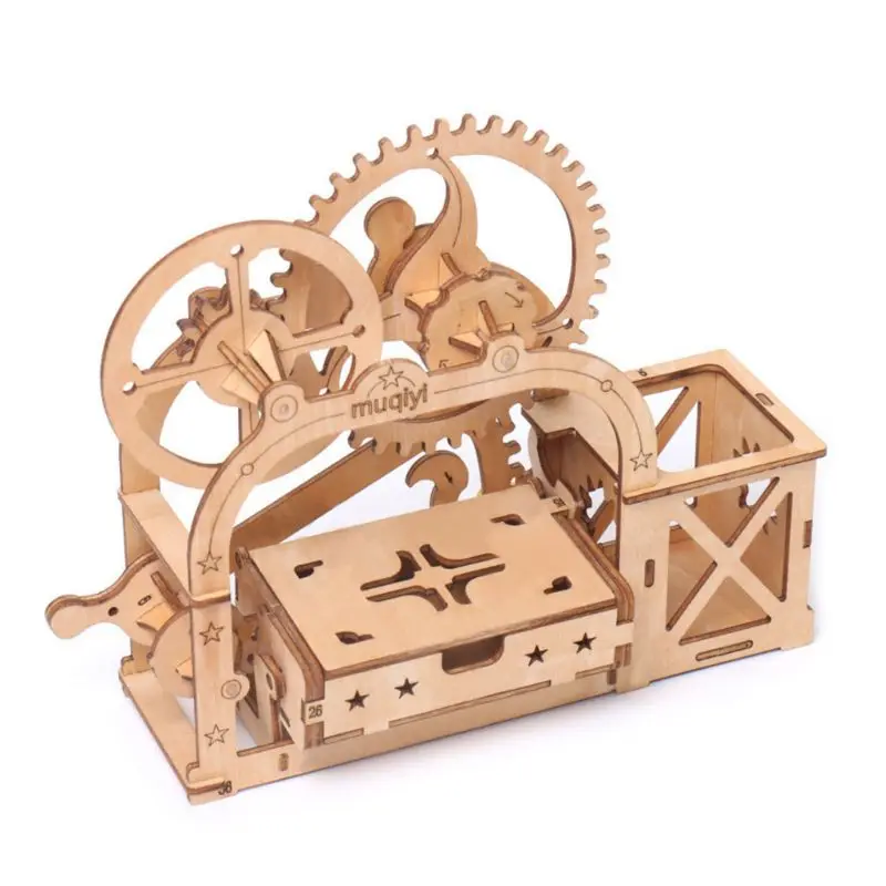 Деревянная подставка для ручек, для хранения 3D головоломки DIY механического привода Модель Сборка для игрушки для детей и взрослых