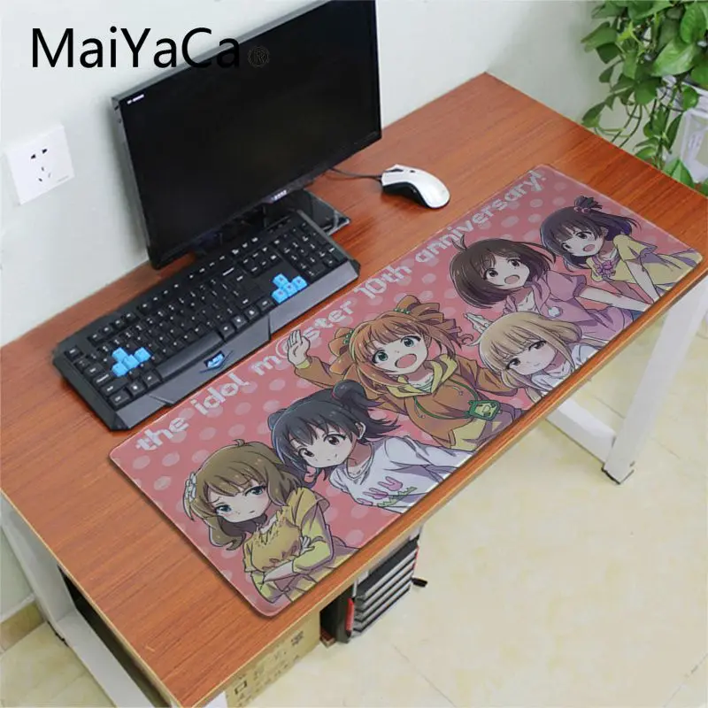 MaiYaCa momoko suou японский аниме девушка коврик для мышки в стиле аниме большая рекламная акция Россия игровой коврик для мыши xl клавиатура ноутбук Настольный коврик - Цвет: Lock Edge 40X90cm