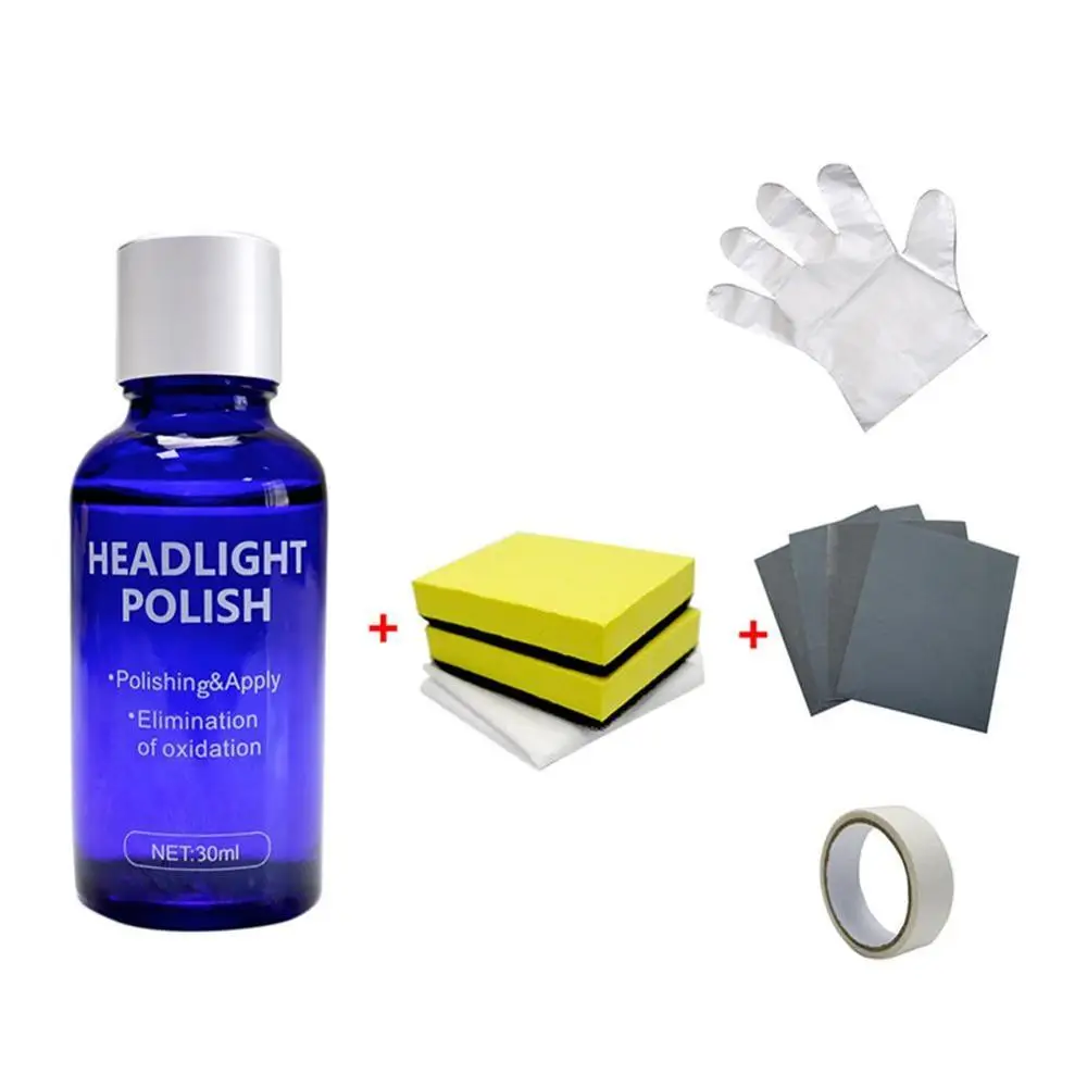 

NEW 30ML Oxidation Rearview Coating Headlight Polishing Anti-scratch Liquid Car Headlight Repair Coating Solution Repair Kit
