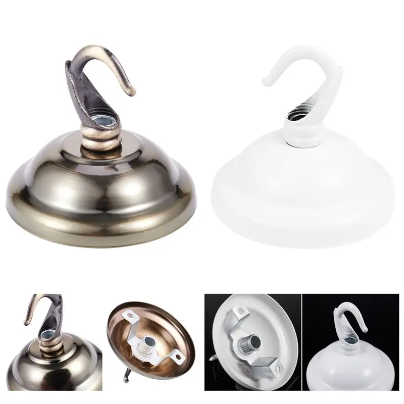 1Pc Ceiling Hook Plate For Light Fitting Chandelier Drop-light With Screws White | Обустройство дома