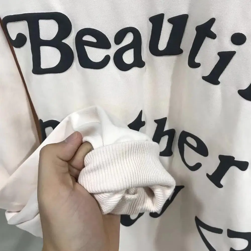 Футболки для мужчин и женщин CPFM, футболка с принтом «SUNDAY serve X Logo Tee оверсайз», красивая футболка с длинными рукавами для мамы Kanye West
