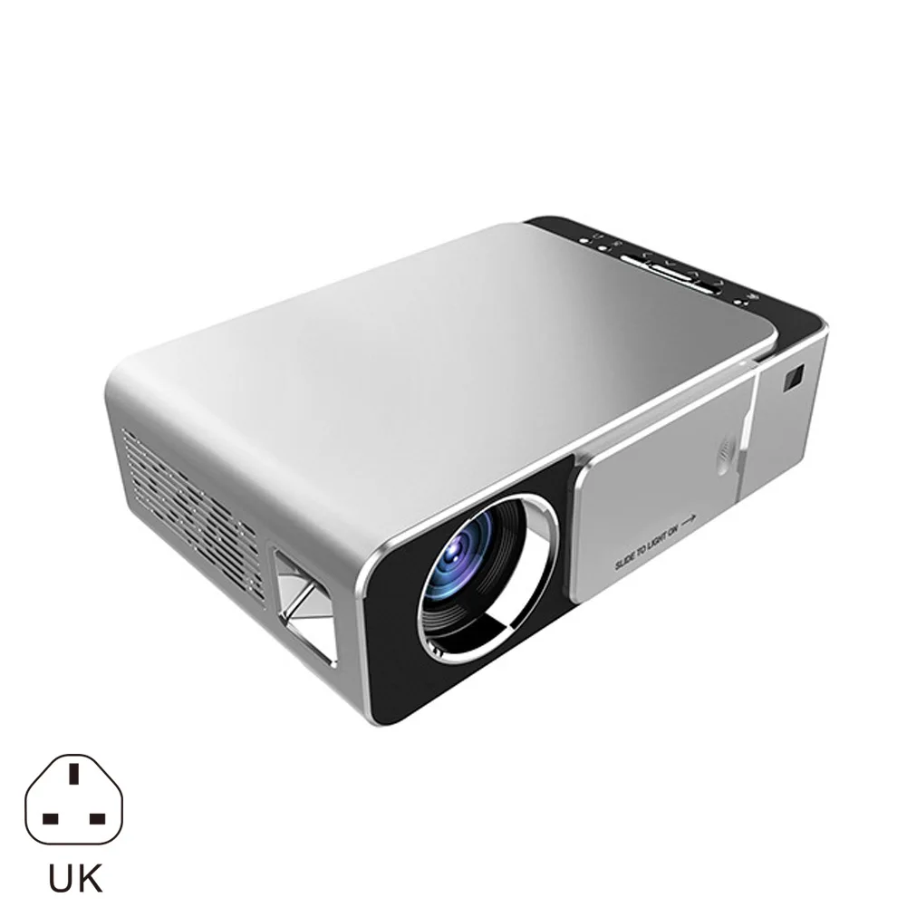 UK Домашний мини-проектор HD 720P 1080P офисный Конференц-проектор для кинотеатров JHP-лучший - Цвет: UK