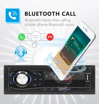 

12V Car Radios Stereo Bluetooth Remote Control Charger phone USB/SD/AUX-IN Audio MP3 Player 1 DIN In-Dash Car Audio