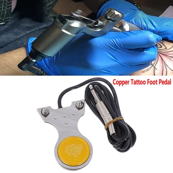 

Permanent Tattoo Makeup Accessories Copper Tattoo Foot Pedal Footpedal Foot Switch Tattoo Power Supply