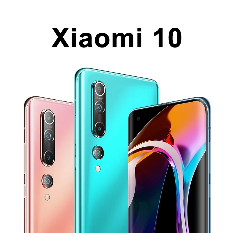Новый Xiaomi Mi 10 12 Гб 256 ГБ мобильный телефон 5G смартфон 108MP Penta камера Snapdragon 865