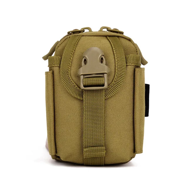 Сумка с креплением Molle system сумка для аксессуаров маленькая тактическая сумка для улицы Водонепроницаемая спортивная сумка 4,5 дюймов сумка на пояс для мобильного телефона - Цвет: Khaki