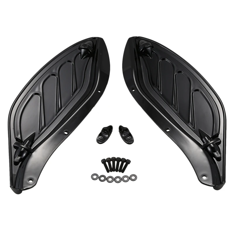 

NewBlack Swivel Wind Side Wing Windshield Air Deflector Fit for Harley Touring 13