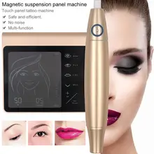 Полностью профессиональная тату-машинка с сенсорным экраном, ручка для перманентного макияжа, бровей, губ, микроблейдинга, сделай сам, набор с иглой для татуировки