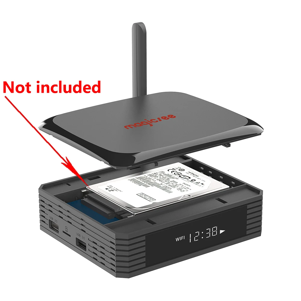 ТВ приставка Magicsee N5 Plus S905X3 на базе Android 4 Гб ОЗУ 64 ПЗУ медиаплеер 2 4G + двойной Wi Fi