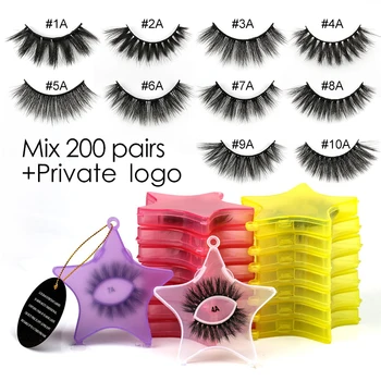 

3D Eyelashes Mink Lashes Wholesale 10/20/30/40/50/100 Natural False Eyelashes Bulk Lash Eyelashes Natural False Fake Lashes