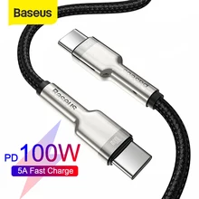 Câble USB C vers USB Baseus 100W pour MacBook Pro QC 4.0 PD câble chargeur rapide USB C pour Xiaomi Redmi Note 8 Pro Samsung S20