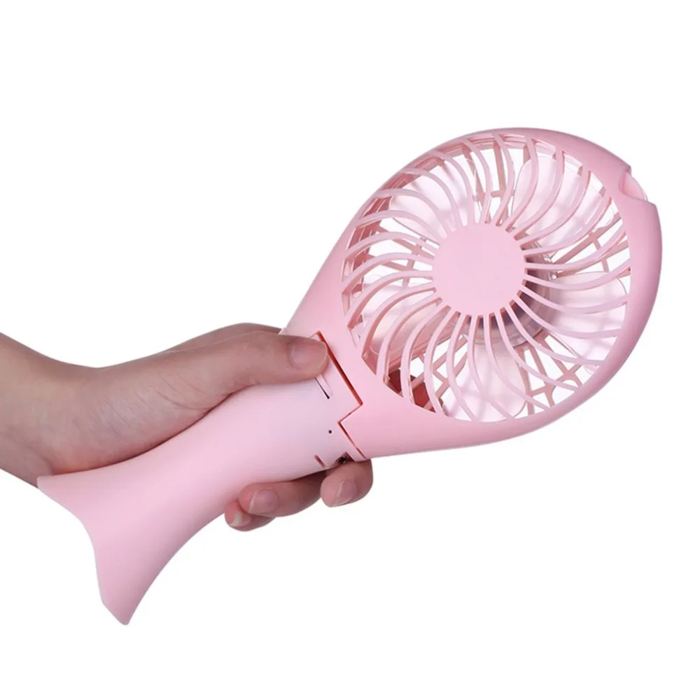Energy-saving Mini Air Conditioner Fan Portable USB Rechargeable Handheld Mermaid Foldable For Travel Camping
