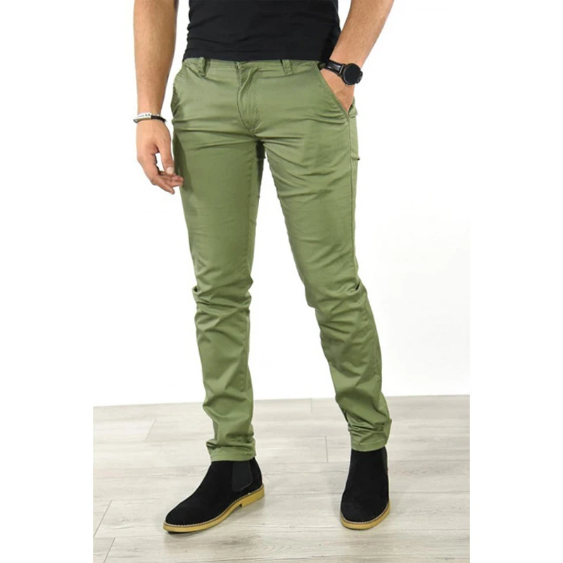 Men trousers Autumn Casual Pants Men 6 Colors Classic Style Fashion Business Slim Fit Straight Trousers Solid Daily Male Clothes