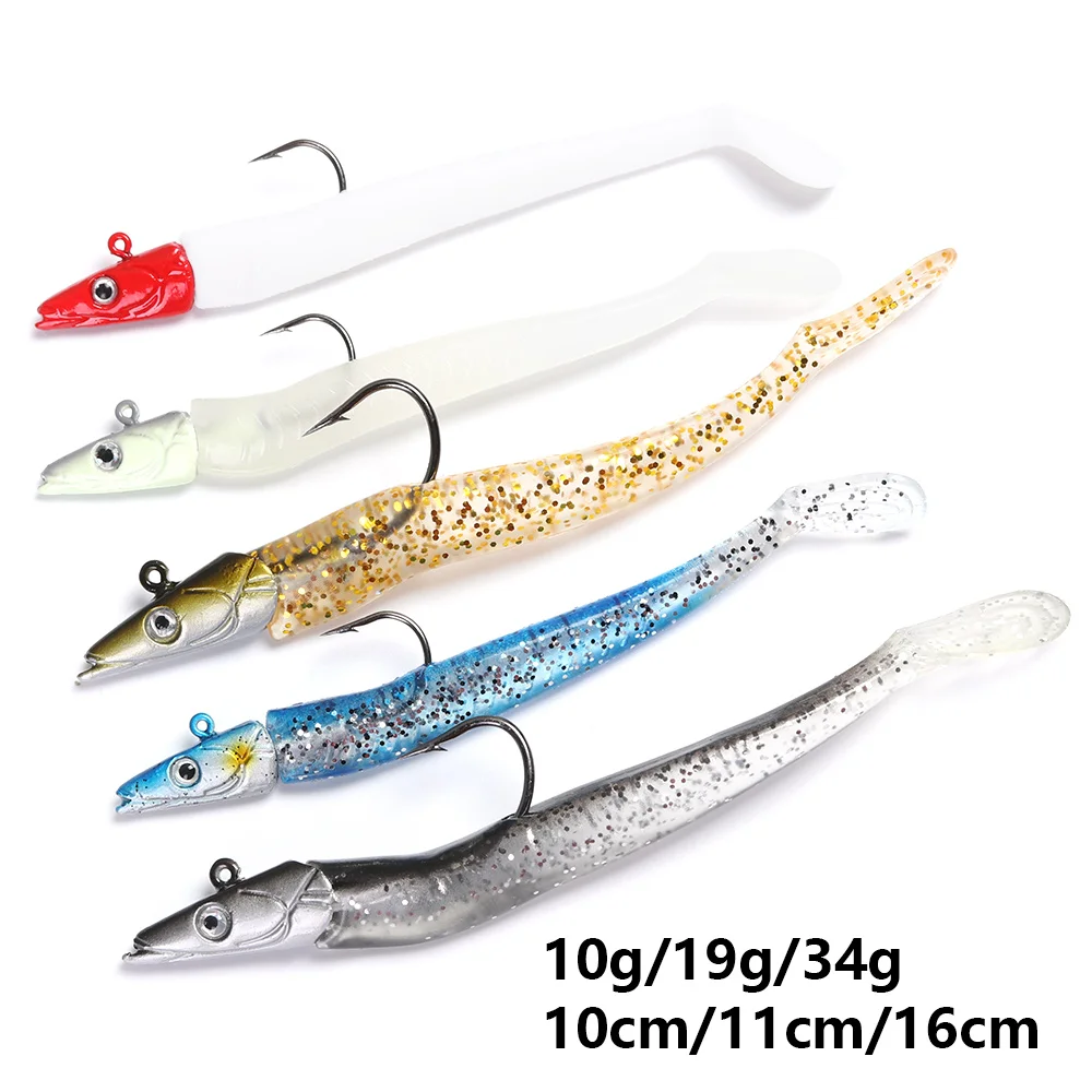 10g/19g/34g Soft Lure Wobbler Artificial Metal Jig Trolling Bait