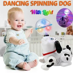 Jouet électronique intelligent avec lumières et son pour enfants, Robot de danse, chiens, jouet Musical rotatif, nouveau, 2021 
