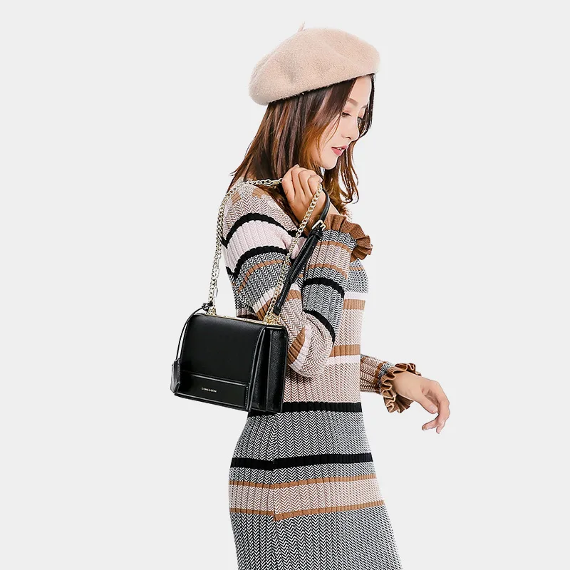 

2018 New Style Fashion Simple Small CK Versatile Chain Square Sling Bag Women's Shoulder Single-shoulder Bag for Women Fashion