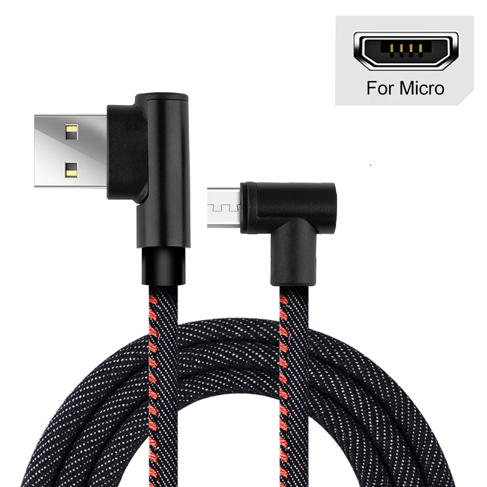 2 м кабель для быстрой зарядки huawei type-C кабель для iPhone Micro USB кабель для Xiaomi Redmi Быстрая зарядка провод передачи данных - Цвет: Black For Micro USB