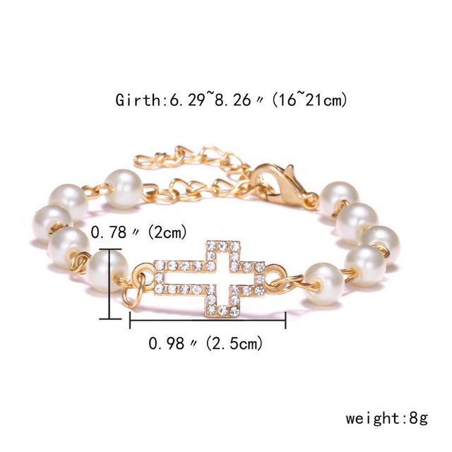 Fashion Star Starfish Cross Butterfly Angel Wings Charm Imitation Pearl Bracelet For Women Jewelry Summer Beach Style