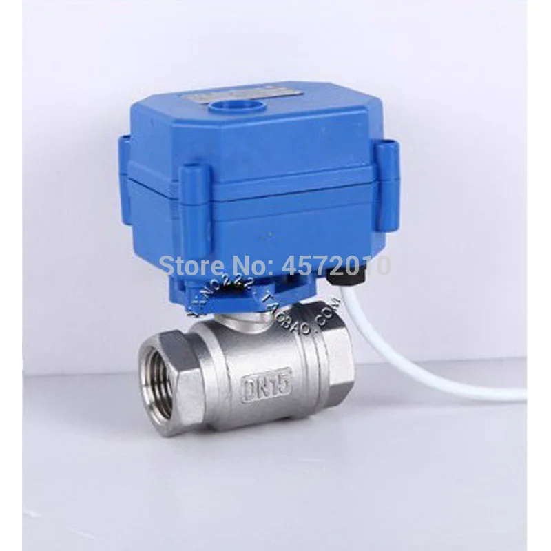 

DN20 3/4" stainless steel Motorized Ball Valve 1 inch , DC5V 12V 24V AC220V Electrical Ball Valves 3/4" CR01 CR02 CR03 CR04 CR05