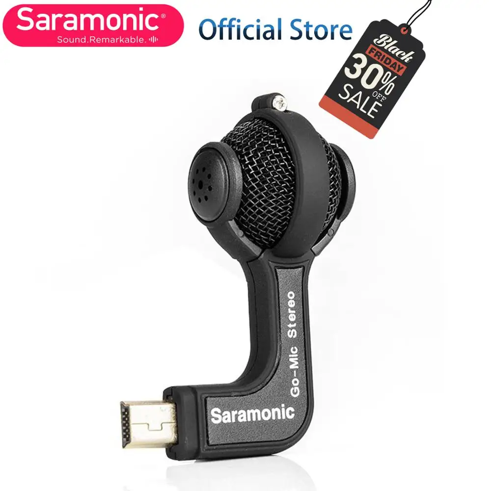 Saramonic G-Mic Gopro Mic аксессуары мини двойной стерео мяч профессиональный микрофон для Gopro Hero4 Hero3+ Hero3 экшн-камер