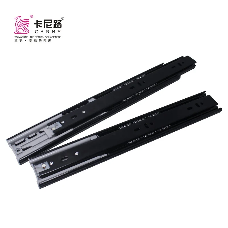 

Three Fold Cushion Slide Rail Side Installation Ball Bearing White Camera Track Black And White with Pattern Silent Mute Guide S
