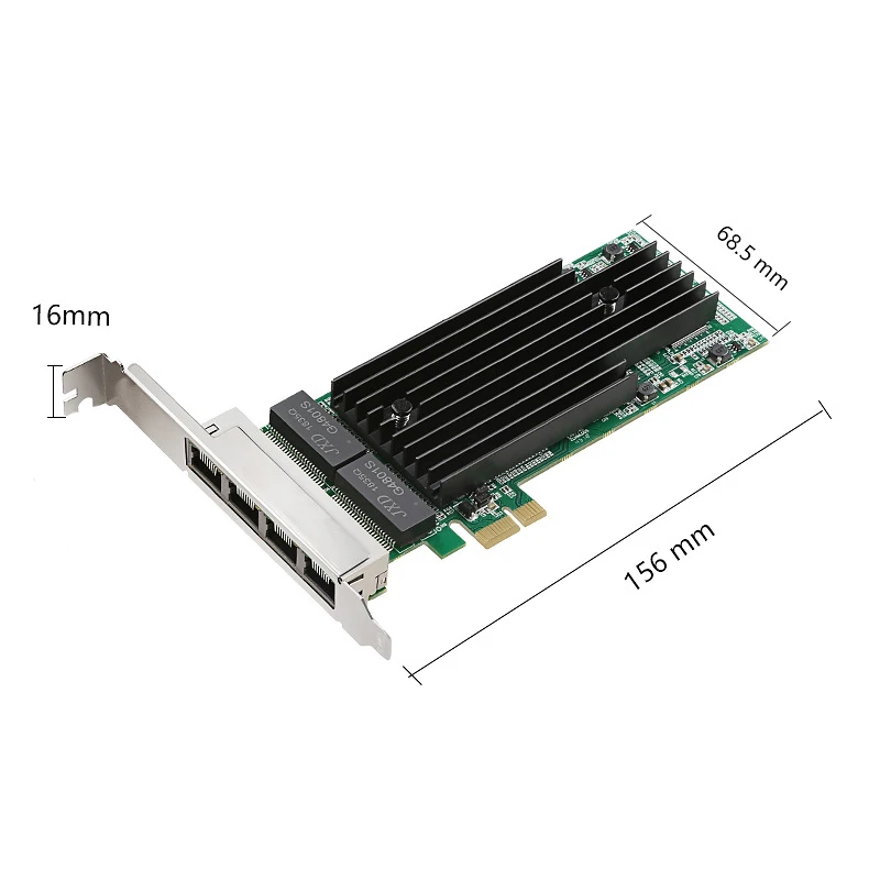 Гигабитный сетевой карты проводной встроенный PCIE сети карточная игра сетевая карта 2000 Мбит/с Серверная сетевая карта 10/100/1000 Мбит/с Inter чипы