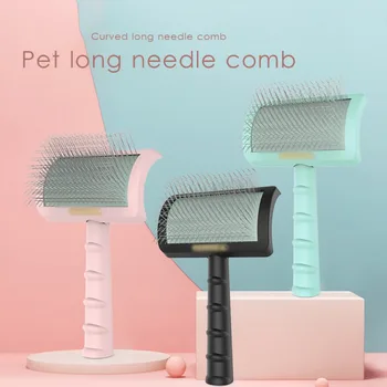 Pet Dog Brush Comb Shedding Hair Remove Needle Cat Brush Combs  Massage Grooming Tool Dog Cat Pet Cleaning Supplies Accessories 2