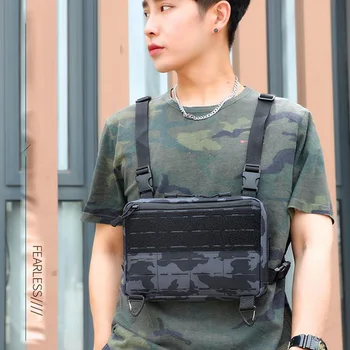 Laser Tactical Chest Bag Men s Functional Vest Bag Survival Army CAMO Molle System Kit Bag