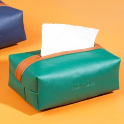 Caja de servilletas Simple y creativa, diseño de lujo ligero, caja de servilletas nórdica INS, sala de estar familiar