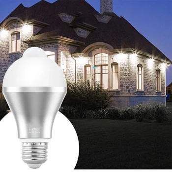 

12W Light Auto Energy Saving Light Motion Sensor Bulb LED Lamps Lighting InfraredMotion Warm Cold Sensor Lamp Sensor Lamp