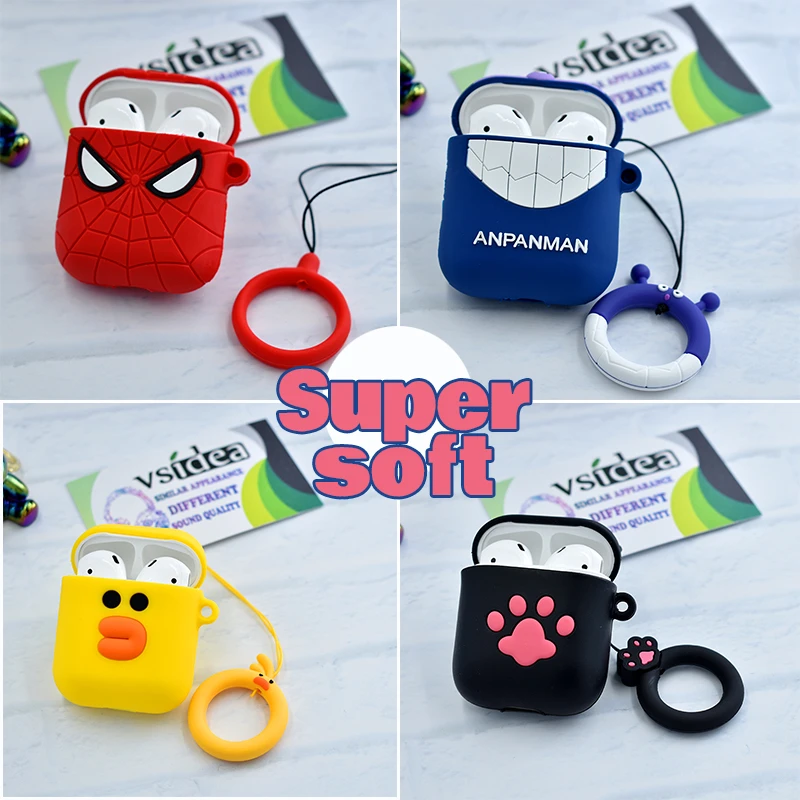 For Airpods Silicone Protective Case Tws I11 I12 Hamburger Popcorn Bluetooth Earphone Charger Box Cover Anti Lost Lanyard Gift Earphone Accessories Aliexpress