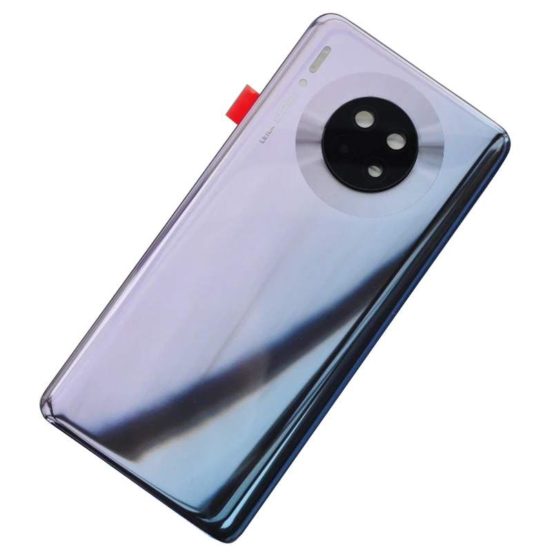 Silver Для huawei mate 30, новинка, стеклянный задний корпус, чехол для батареи, чехол с объективом для камеры+ логотип - Цвет: Silver
