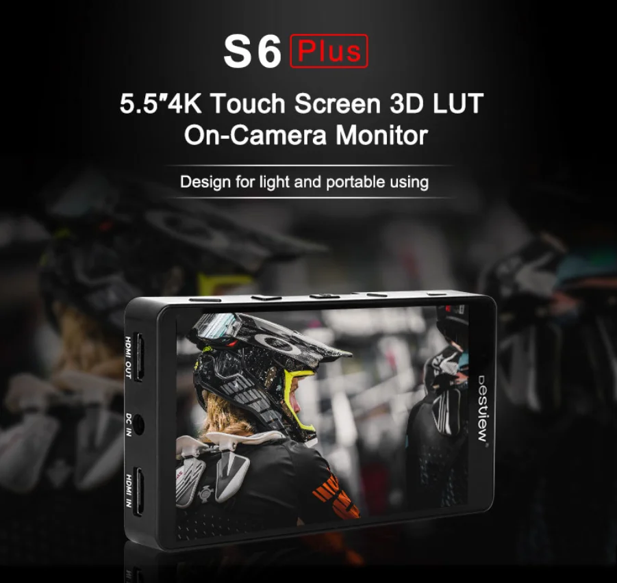 Bestview S6 Plus 4K Monitor 5.5 Inch Full Touch Screen 3D LUT Field Camera Monitor 4K HDMI FHD Display Screen
