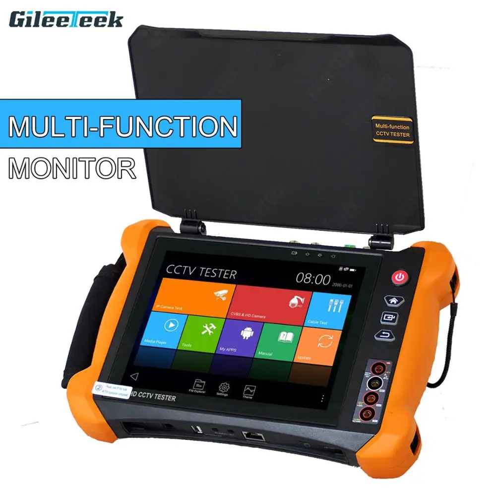 Тестер X9ADHS IP-камеры с портом POE 8MP TVI CVI AHD SDI CVBS CCTV монитор 8-дюймовый сенсорный экран
