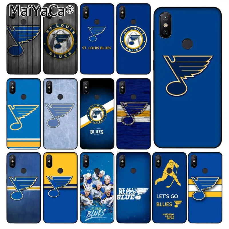 

MaiYaCa St Louis Blues Customer High Quality Phone Case for xiaomi mi 6 8 se note2 3 mix2 redmi 5 5plus note 4 5 5 case coque