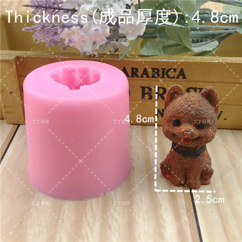 Много видов животных Собака Панда Обезьяна Кролик 3D мусс силиконовая форма для помадки торт украшения из выпечки конфеты шоколадные Инструменты гипсовая глина - Цвет: No.24