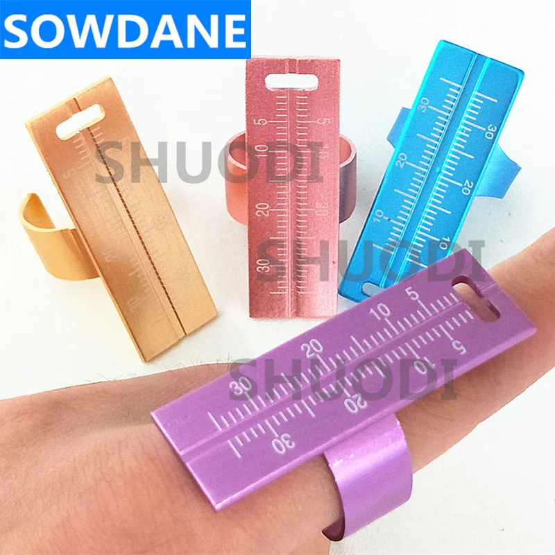 

Autoclavable Dental Lab Material Measurement Finger Ruler Aluminium Oral Care Teeth Whitening